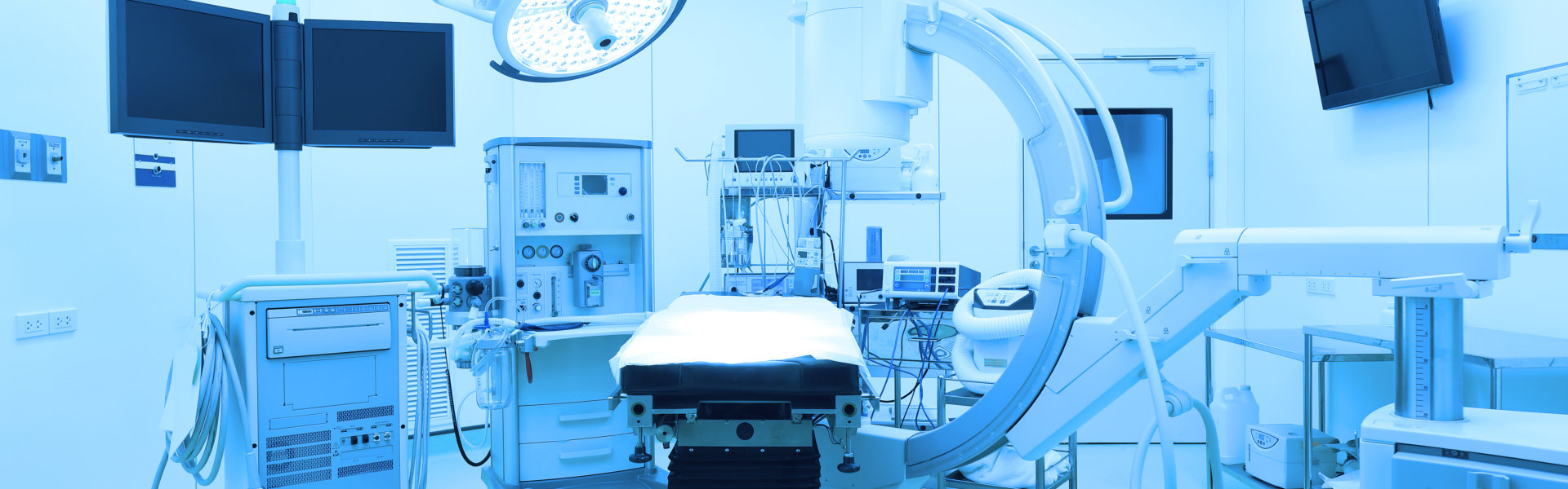 blue operating room